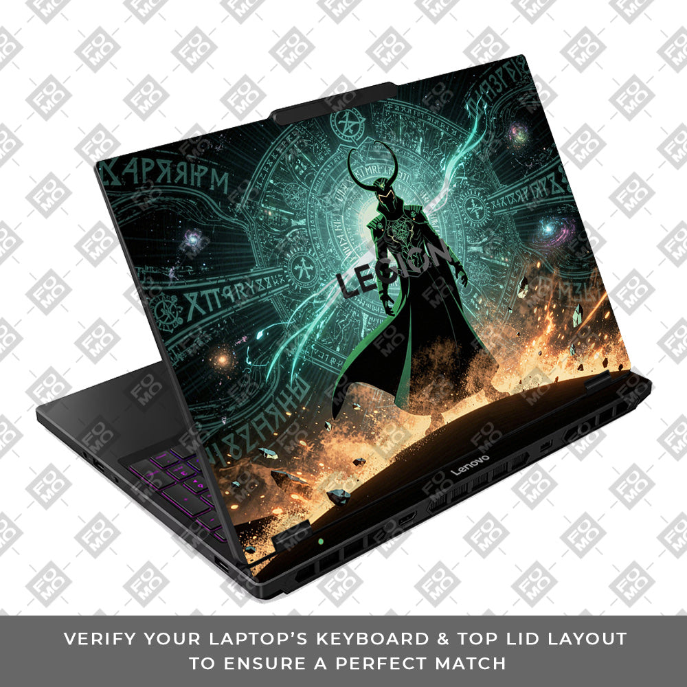 Loki God of Mischief Neon Lenovo Legion 5 15IRX10 Laptop Skin