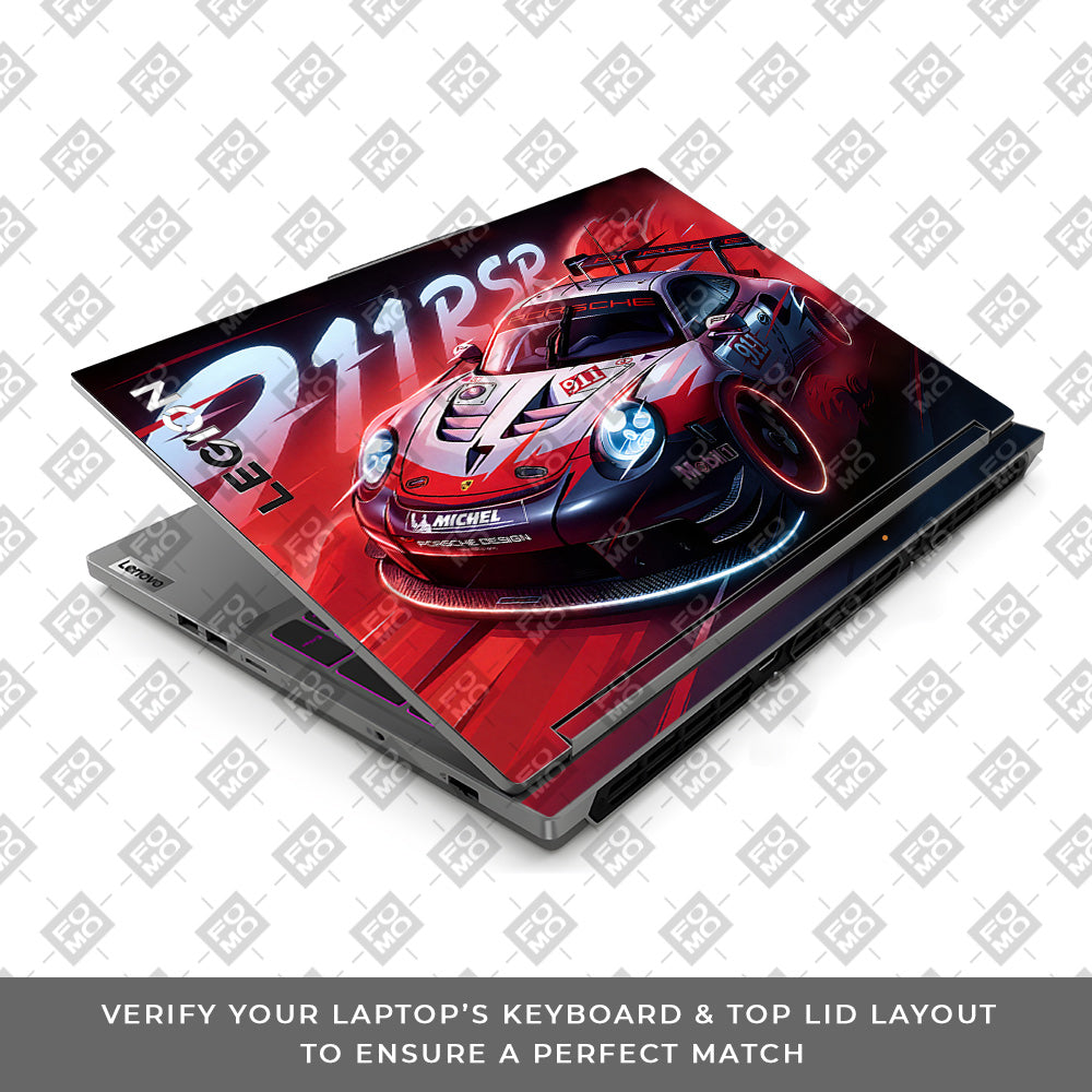 Porsche 911 RSR Lenovo Legion 5 16IRX9 Laptop Skin