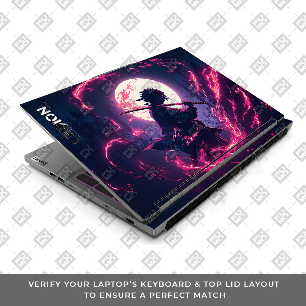 Tanjiro's Flame of Ember Lenovo Legion 5 16IRX9 Laptop Skin