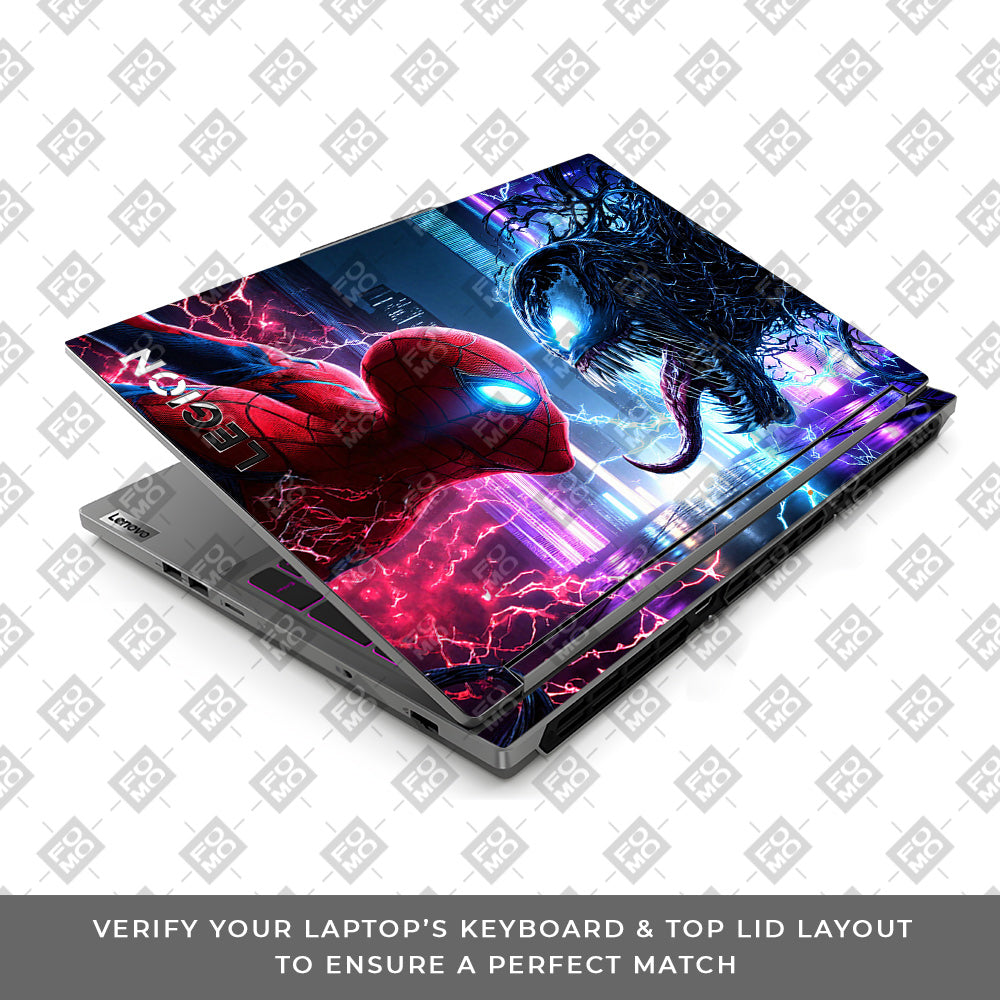 Spiderman vs Venom Showdown Lenovo Legion 5 16IRX9 Laptop Skin