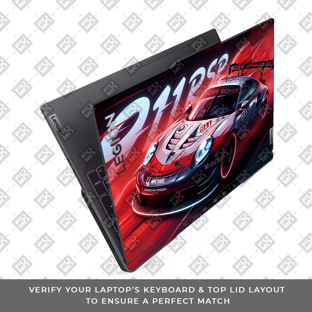 Porsche 911 RSR Lenovo Legion 5 Pro 16IRX8 and 16IRX9 Laptop Skin