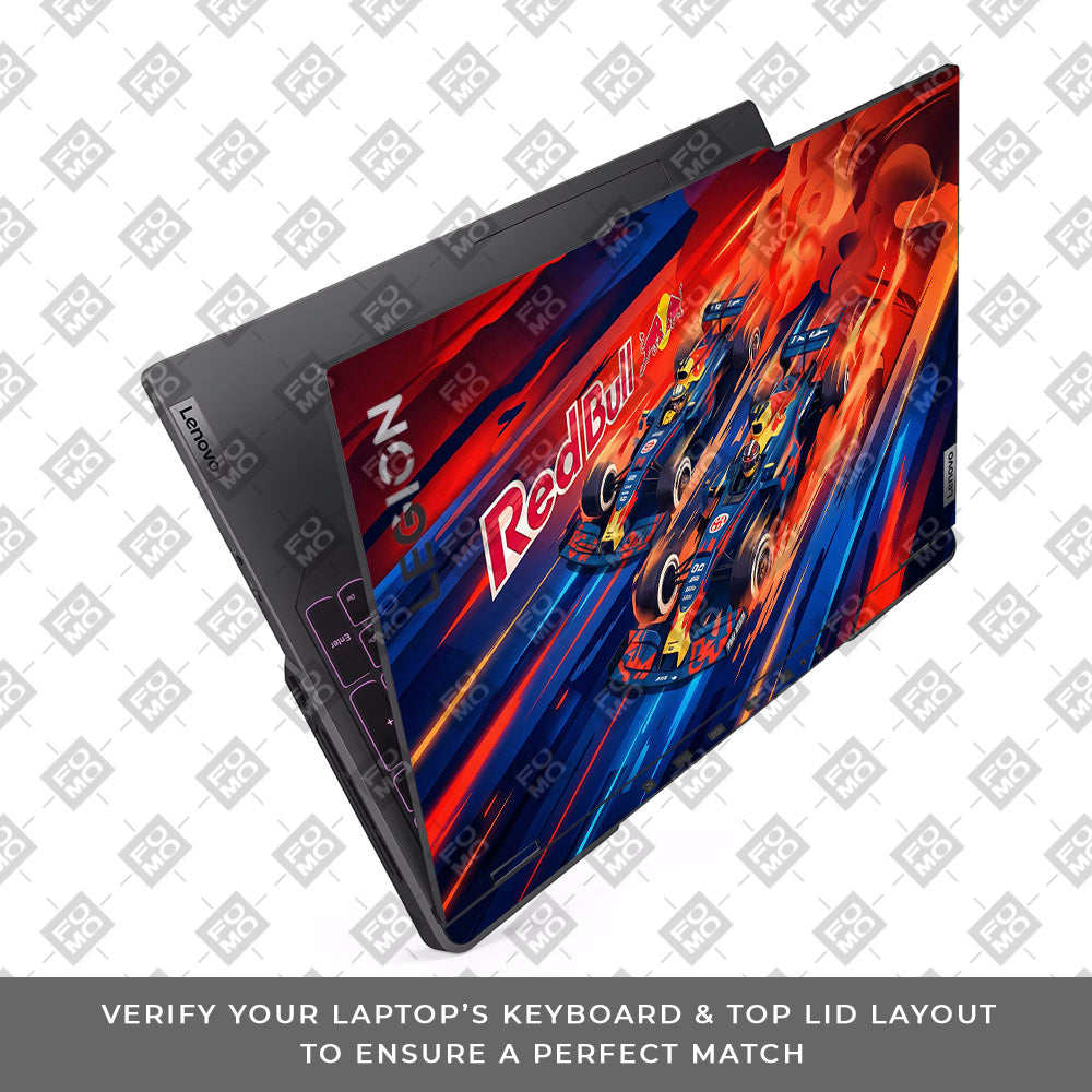 Red Bull Racing Velocity Lenovo Legion 5 Pro 16IRX8 and 16IRX9 Laptop Skin