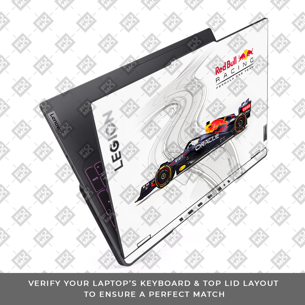 Red Bull Racing in Action Lenovo Legion 5 Pro 16IRX8 and 16IRX9 Laptop Skin