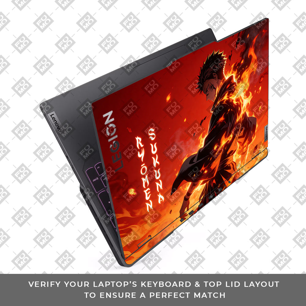 Ryomen Sukuna Lord of Curses Lenovo Legion 5 Pro 16IRX8 and 16IRX9 Laptop Skin