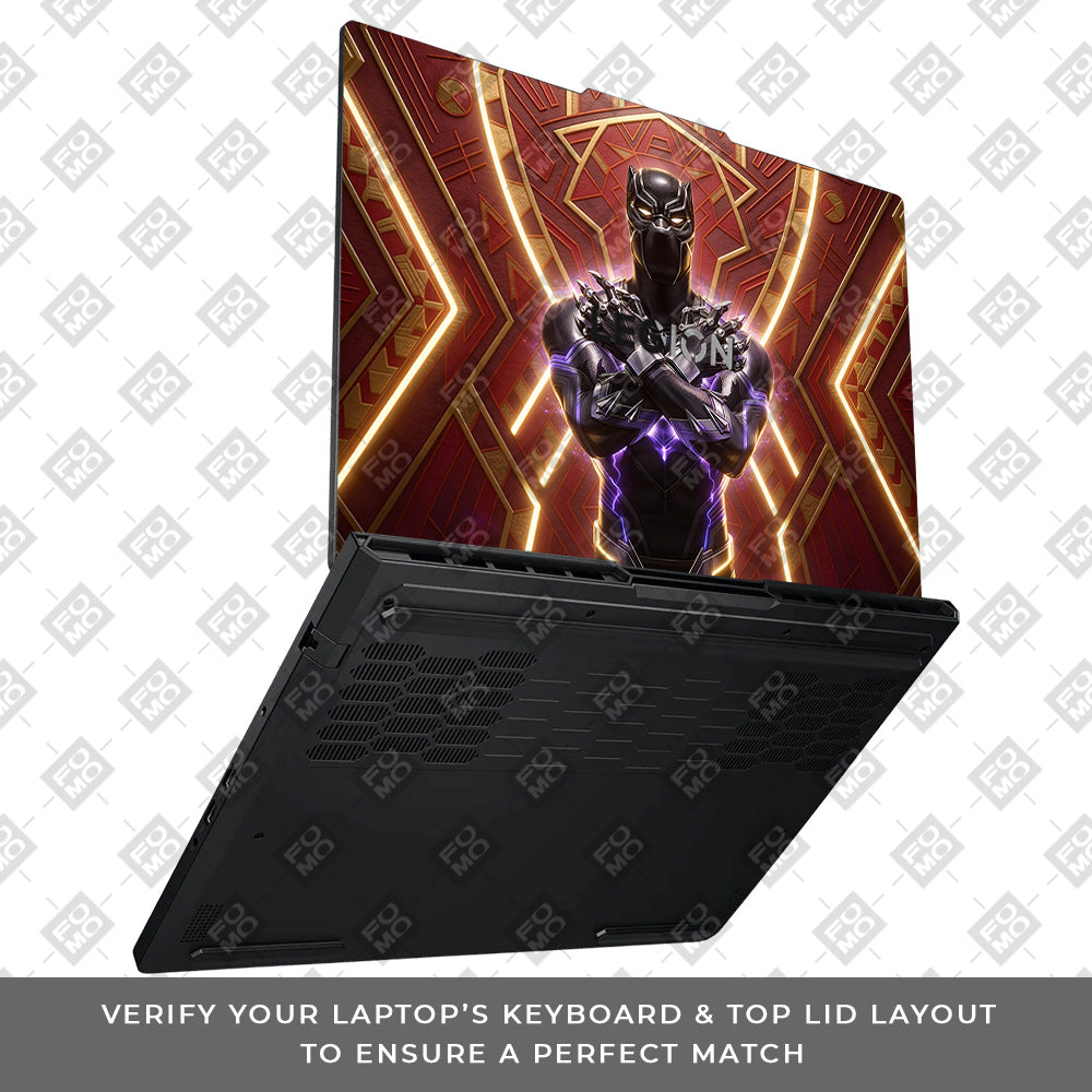 Black Panther Wakanda's King Lenovo Legion Pro 5 16ADR10 3D Laptop Skin