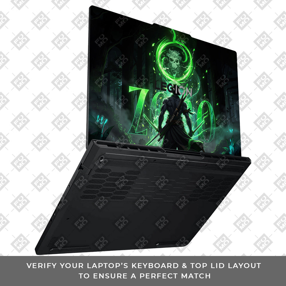 Zoro Green Aura Lenovo Legion Pro 5 16ADR10 Laptop Skin