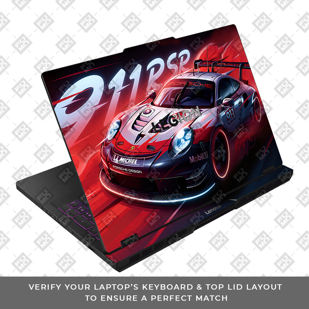 Porsche 911 RSR Lenovo Legion Pro 5 16AFR10 Laptop Skin