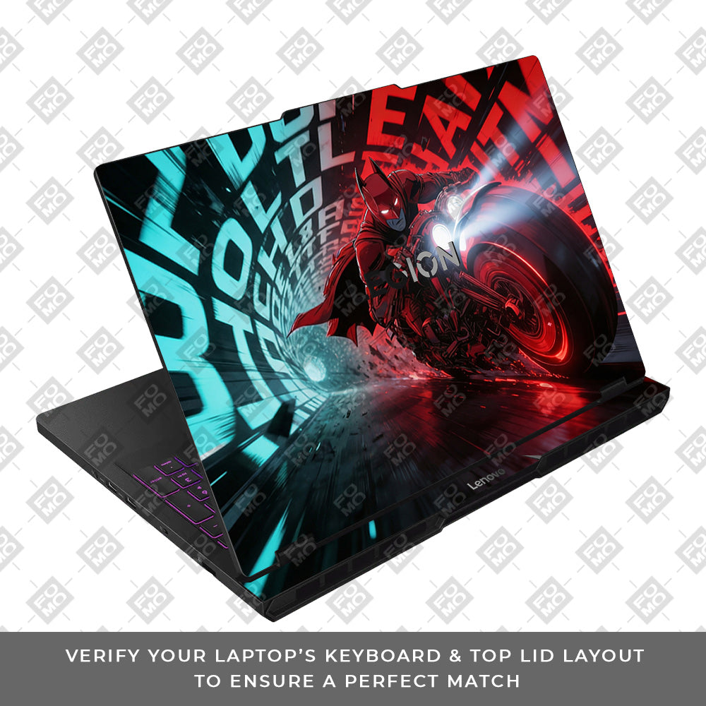 Batman's Cyber Pursuit Lenovo Legion Pro 5 16AFR10 3D Laptop Skin
