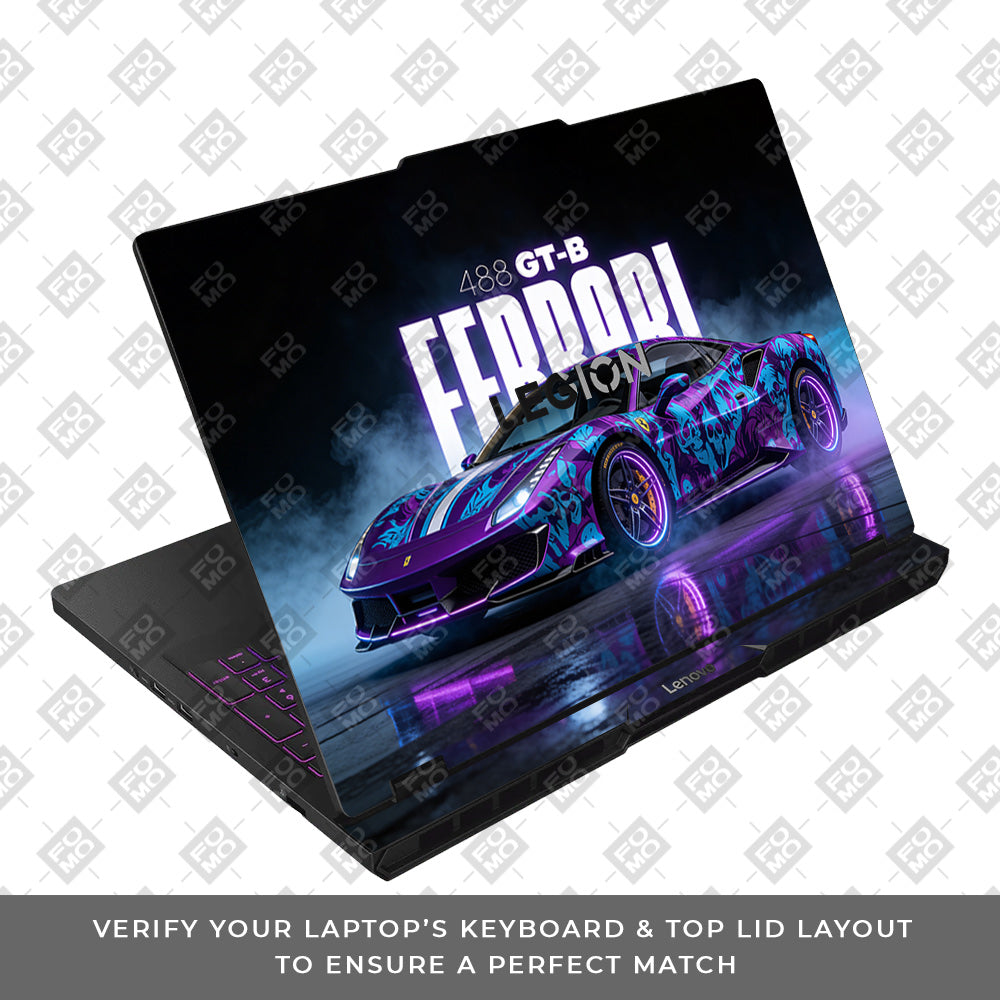 Psycho Drive Ferrari 488 Lenovo Legion Pro 5 16AFR10 Laptop Skin