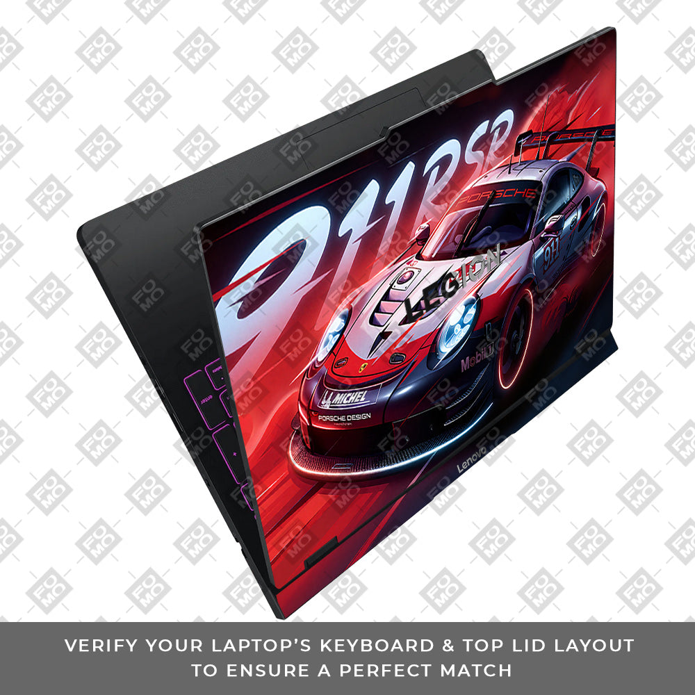 Porsche 911 RSR Lenovo Legion Pro 5 16IAX10 Laptop Skin