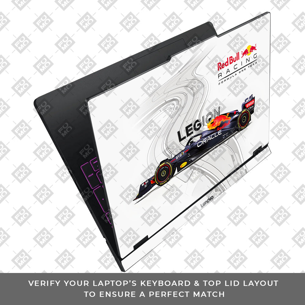 Red Bull Racing in Action Lenovo Legion Pro 5 16IAX10 Laptop Skin