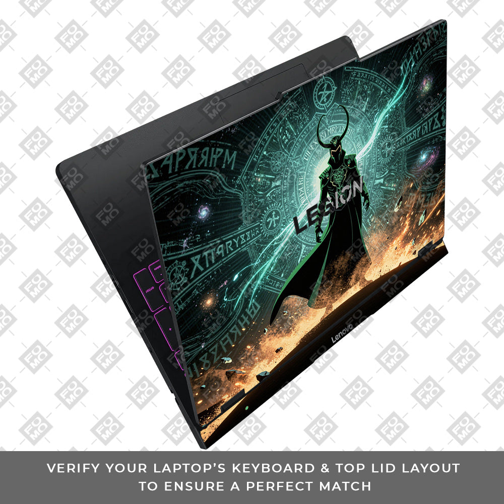 Loki God of Mischief Neon Lenovo Legion Pro 5 16IAX10 Laptop Skin