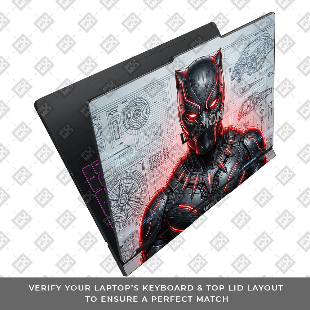 Black Panther Vibranium Tech Lenovo Legion Pro 5 16IAX10 Laptop Skin
