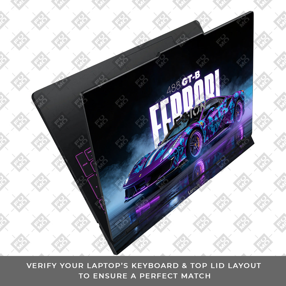 Psycho Drive Ferrari 488 Lenovo Legion Pro 5 16IAX10 Laptop Skin