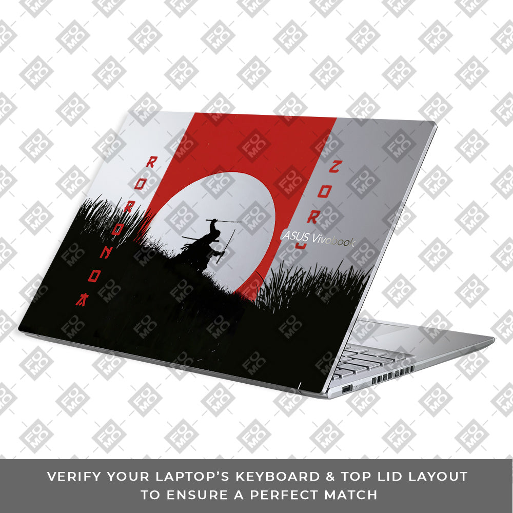 Transparent Swordsman’s Resolve Asus Vivobook 16X M1603QA Laptop Skin