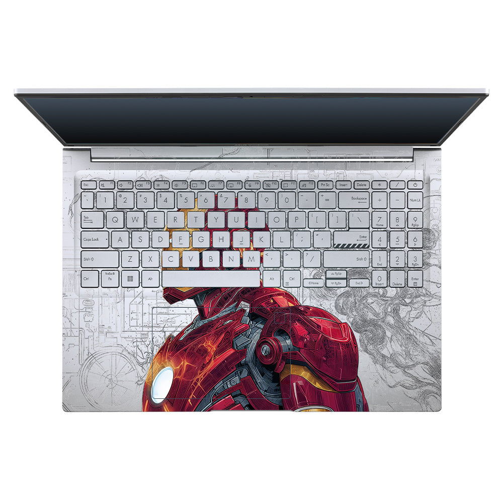 Transparent Futuristic Armored Hero Asus Vivobook 16X M1603QA Laptop Skin