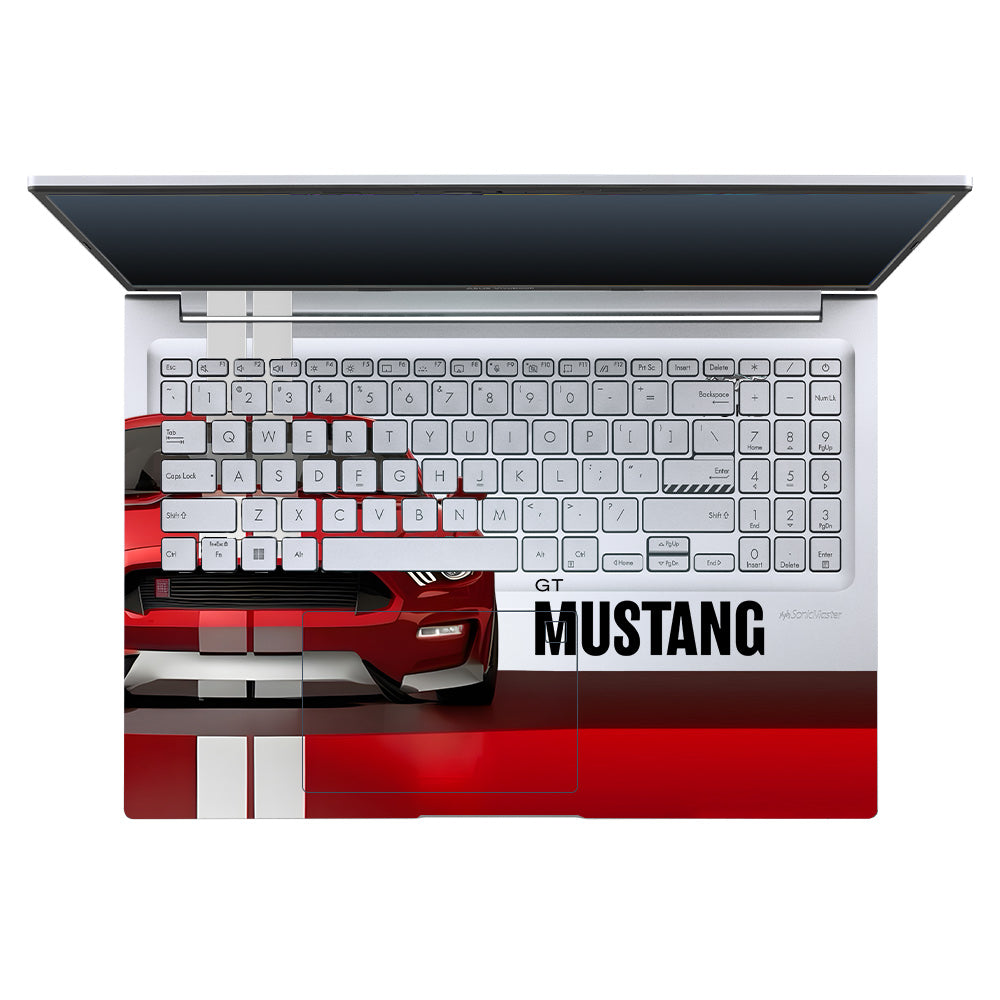 Transparent Mustang Power Asus Vivobook 16X M1603QA Laptop Skin
