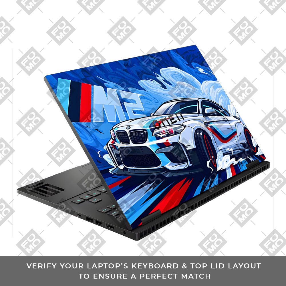 BMW M2 HP Omen Gaming 16 Laptop Skin
