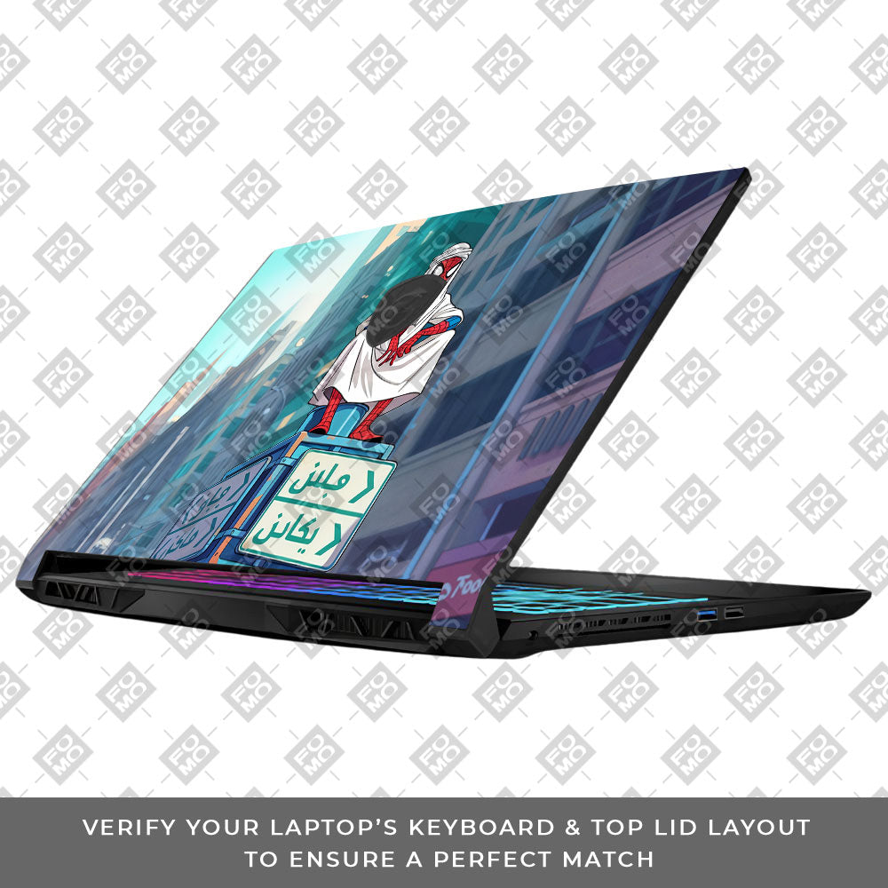 Arabian Spider Man MSI Katana 15 B13V 3D Laptop Skin