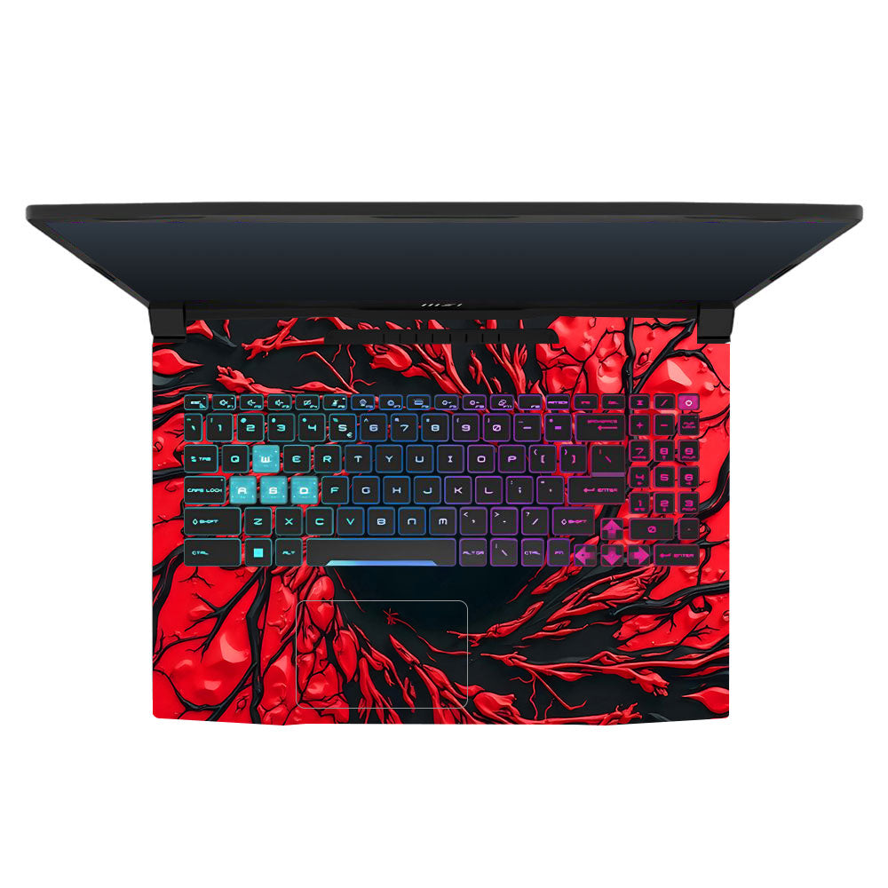 Spiderman Web Red MSI Katana 15 B13V 3D Laptop Skin