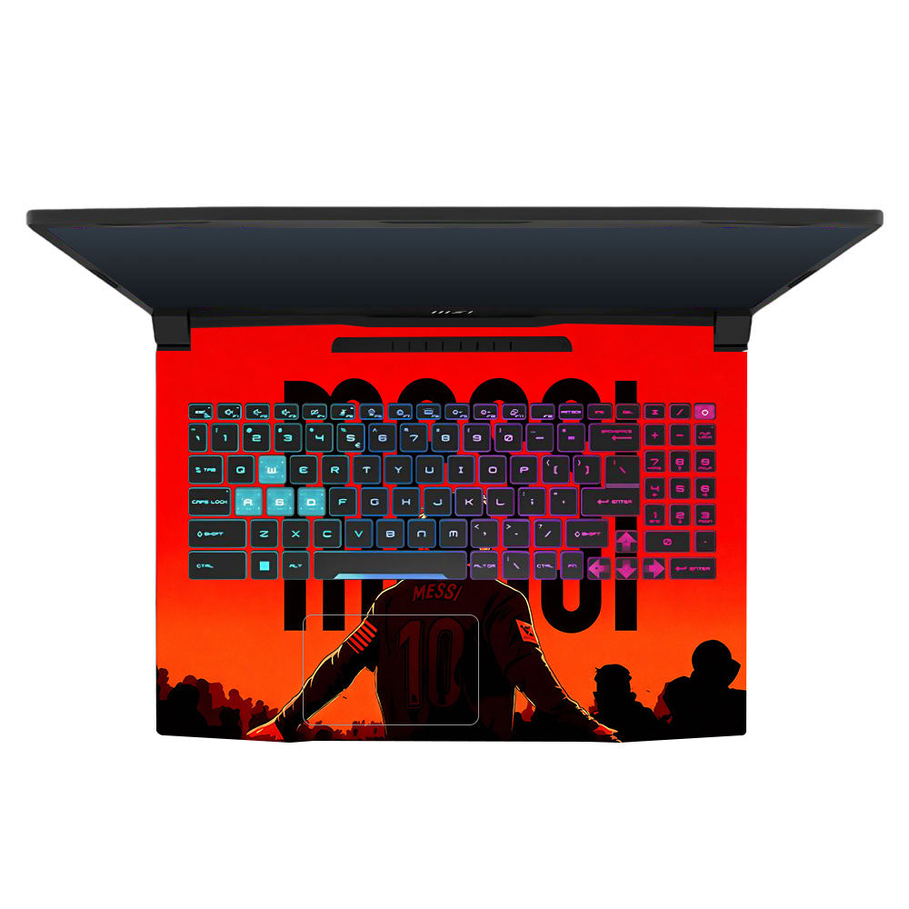 Messi Red Aura MSI Katana 15 B13V 3D Laptop Skin