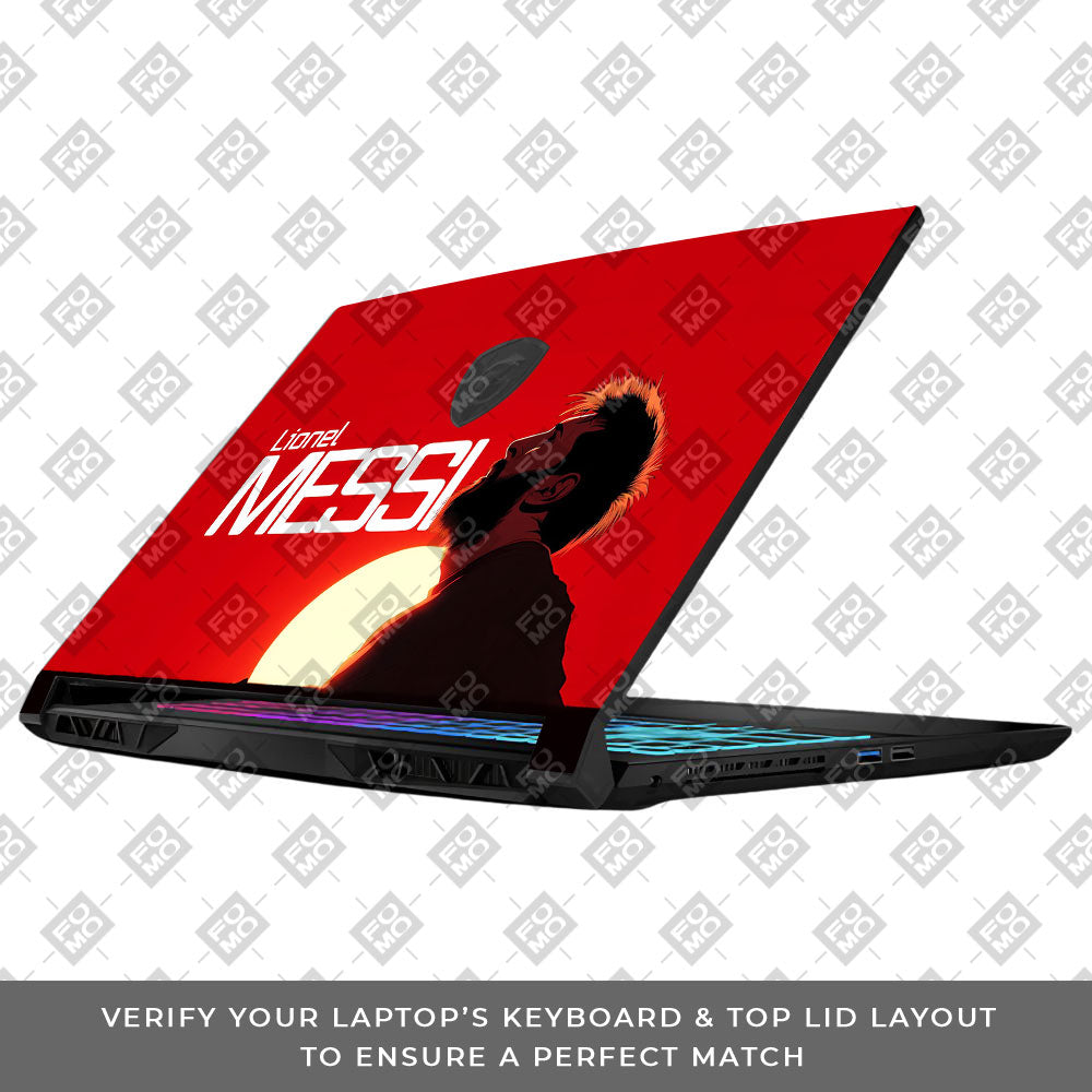 Messi Sunset Icon MSI Katana 15 B13V 3D Laptop Skin