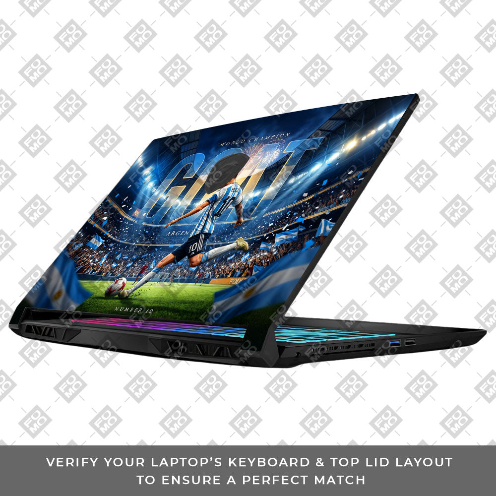 Messi World Champ Energy MSI Katana 15 B13V 3D Laptop Skin