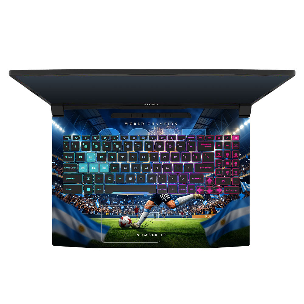 Messi World Champ Energy MSI Katana 15 B13V 3D Laptop Skin