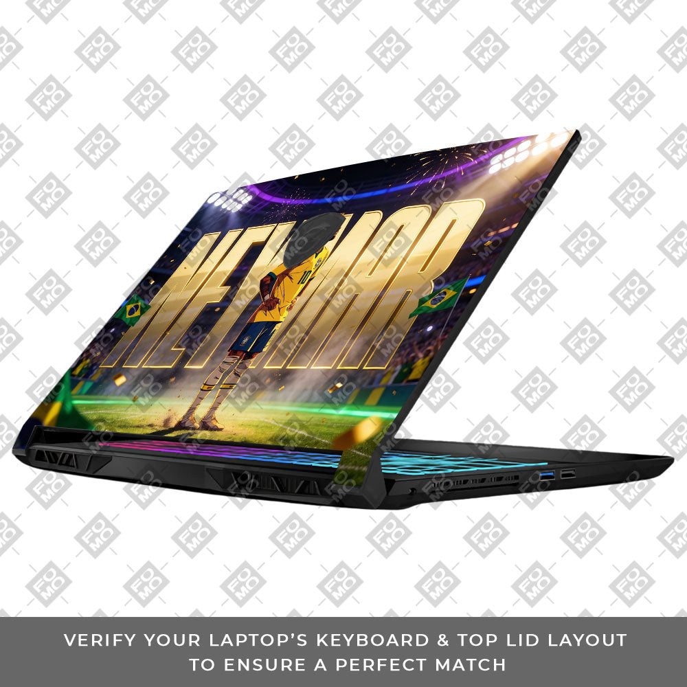 Neymar Golden Aura MSI Katana 15 B13V 3D Laptop Skin
