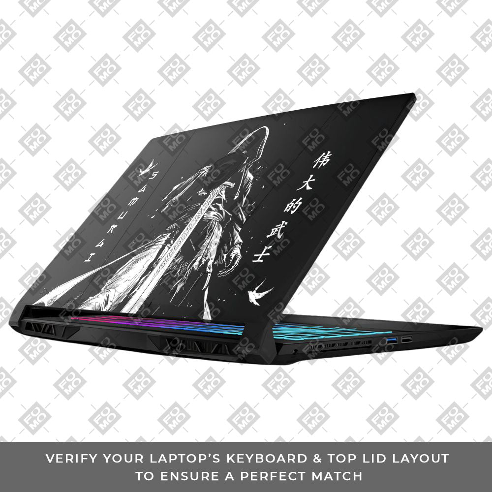 Transparent Ghost Samurai MSI Katana 15 B13V Laptop Skin