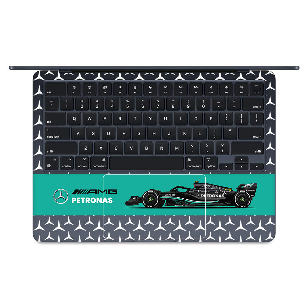 Transparent Mercedes AMG F1 MacBook Air 13 M2 2022 Laptop Skin
