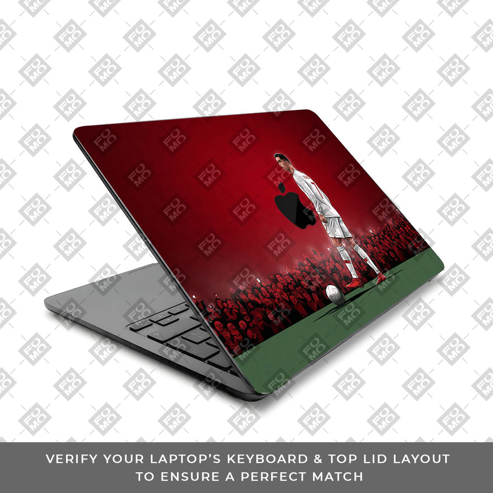 Ronaldo Cold Mode MacBook Air 13 M3 2024 3D Laptop Skin