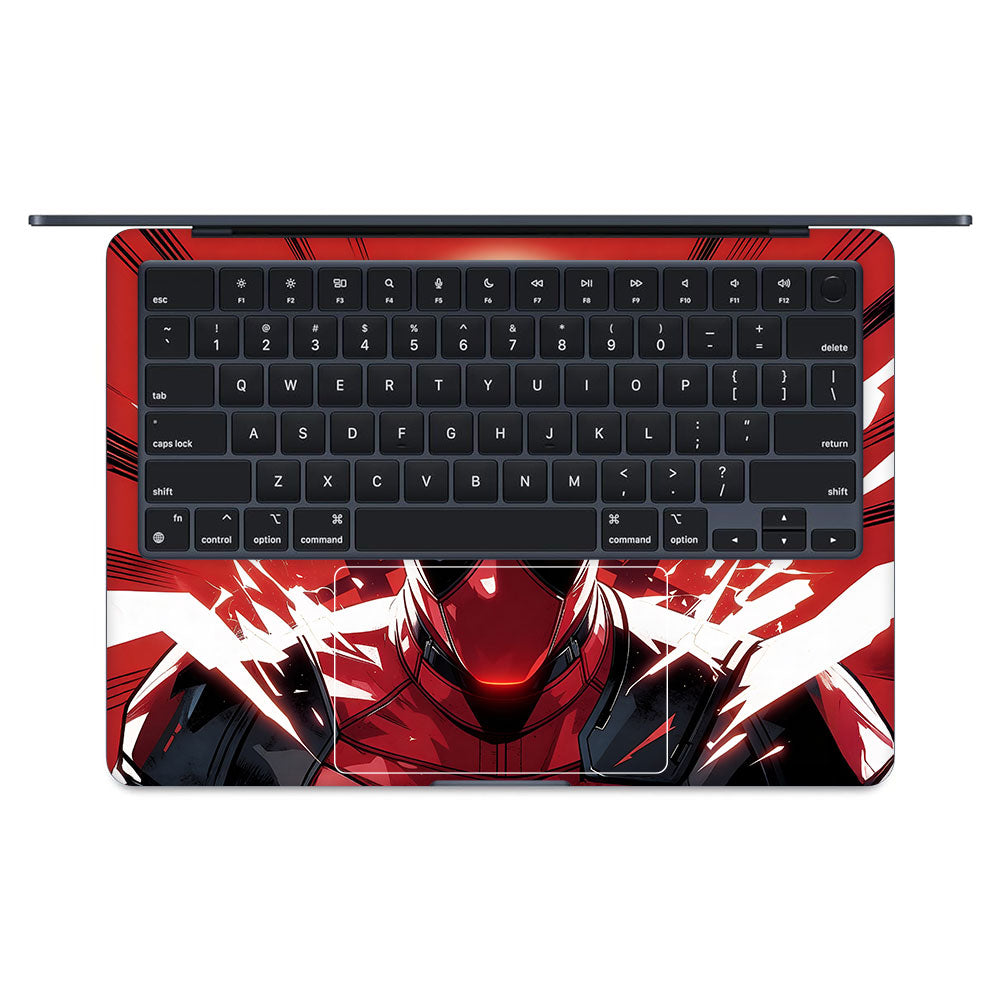 Deadpool Red Fury MacBook Air 13 M4 2025 3D Laptop Skin