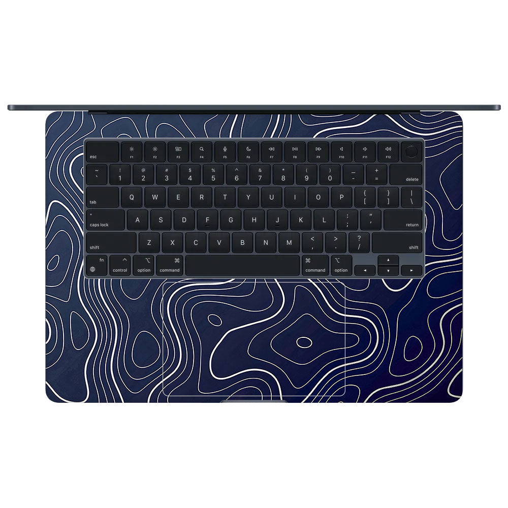 Fluid Lines Design MacBook Air 15 M2 2023 3D Laptop Skin