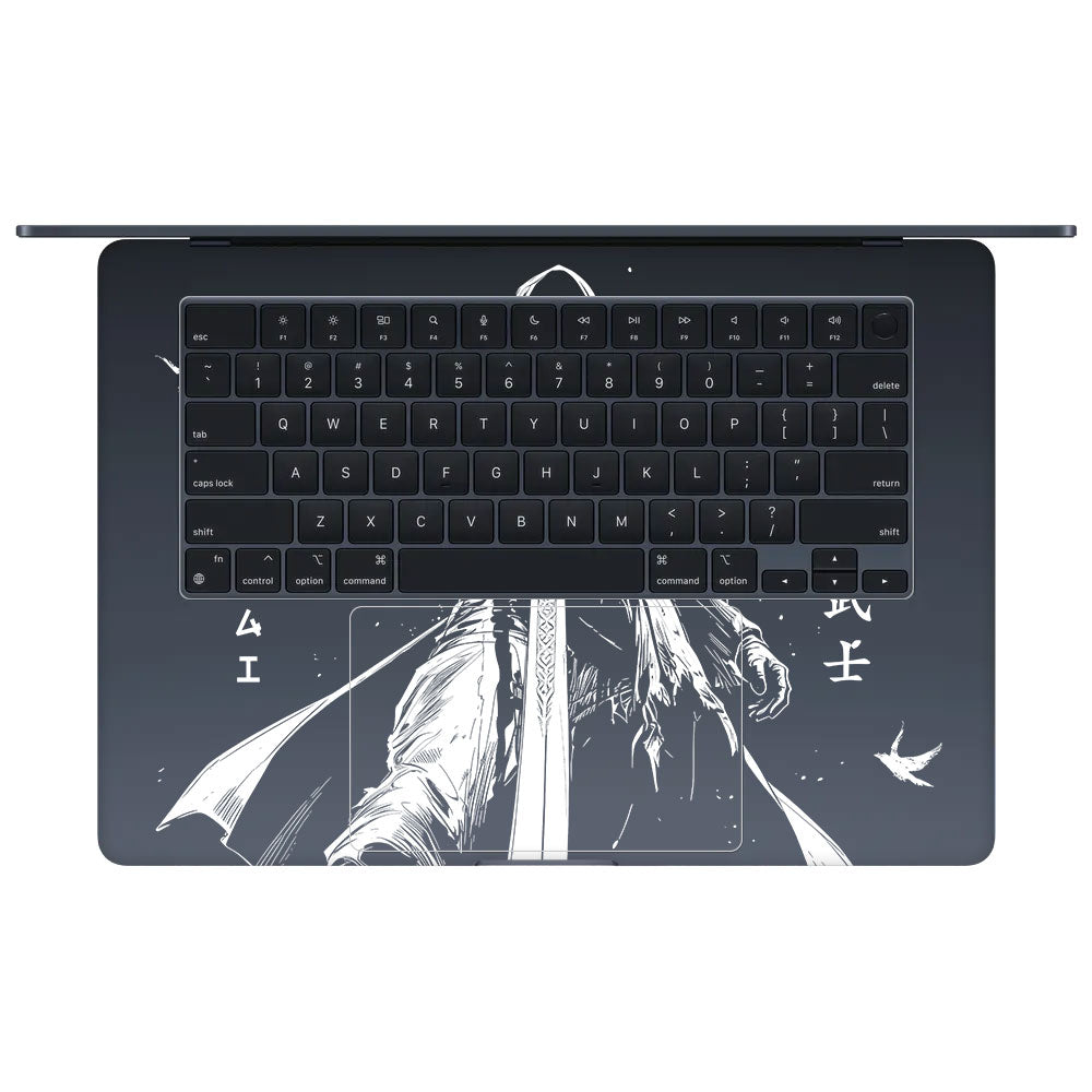 Transparent Ghost Samurai MacBook Air 15 M2 2023 Laptop Skin