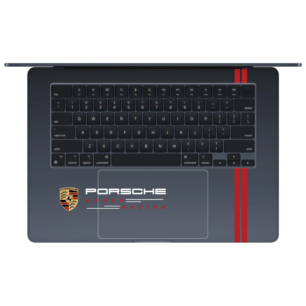 Transparent Porsche Motorsport Graphic MacBook Air 15 M4 2025 Laptop Skin