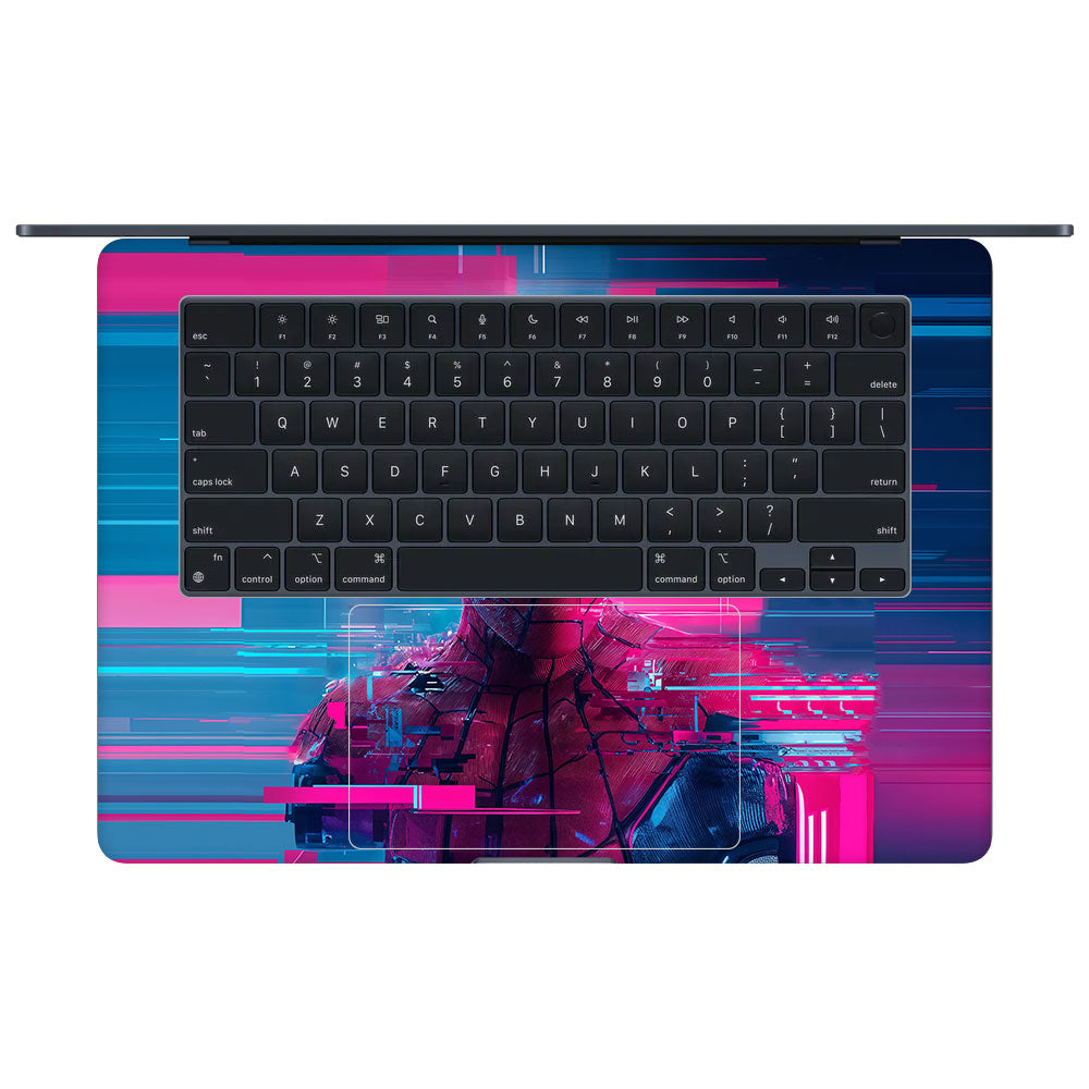 Glitch Spider MacBook Air 15 M4 2025 3D Laptop Skin