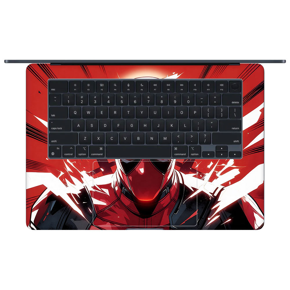 Deadpool Red Fury MacBook Air 15 M4 2025 3D Laptop Skin