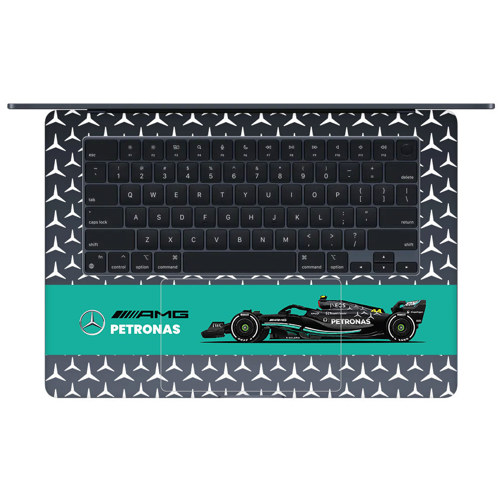 Transparent Mercedes AMG F1 MacBook Air 15 M4 2025 Laptop Skin