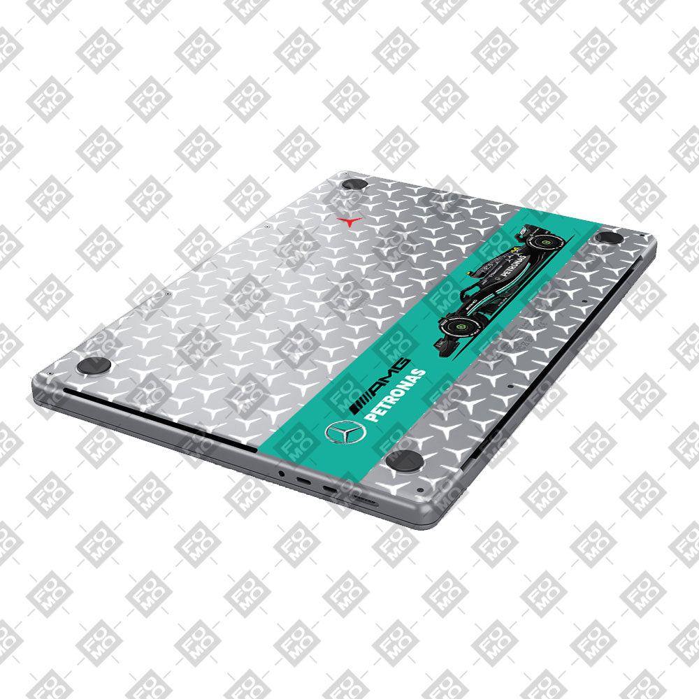 Transparent Mercedes AMG F1 MacBook Air 15 M4 2025 Laptop Skin