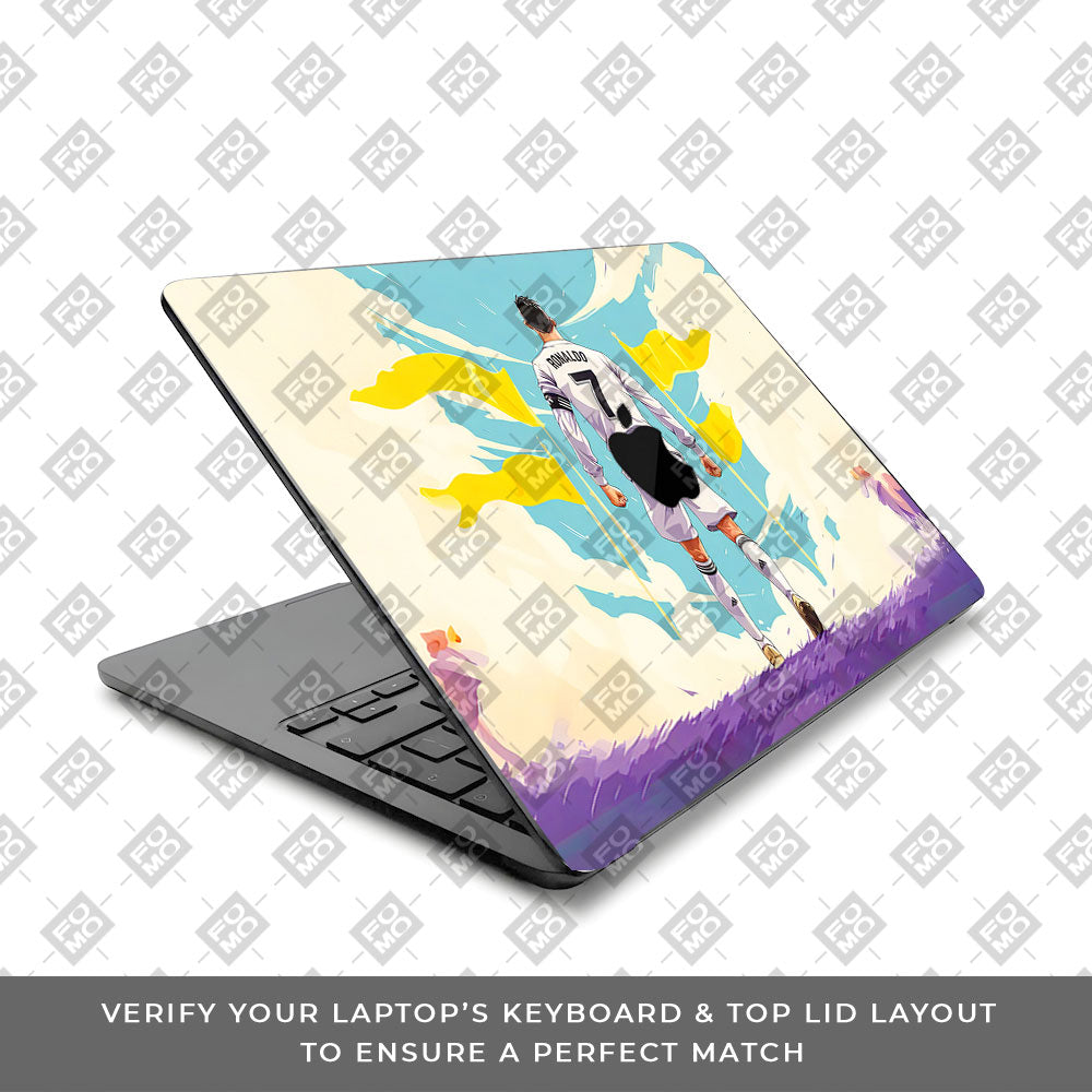 Ronaldo Final Boss Macbook Air 15 M5 2026 3D Laptop Skin