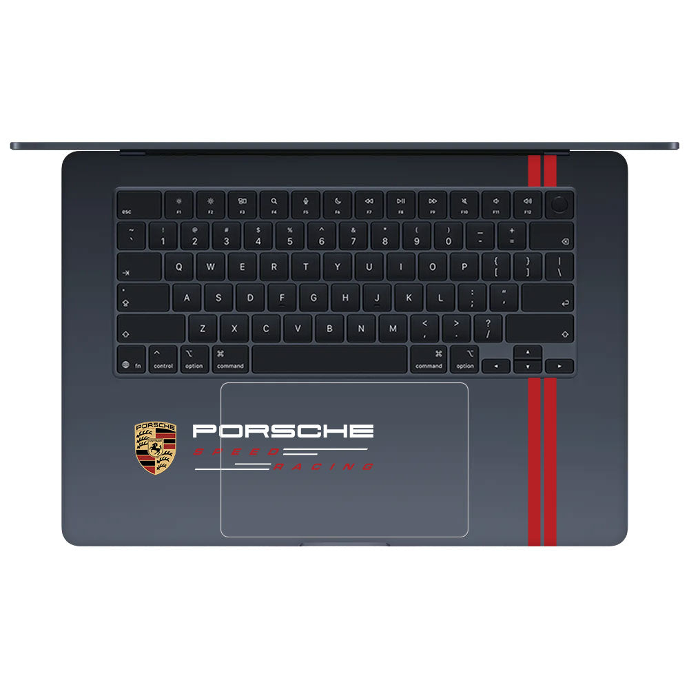 Transparent Porsche Motorsport Graphic Macbook Air 15 M5 2026 Laptop Skin