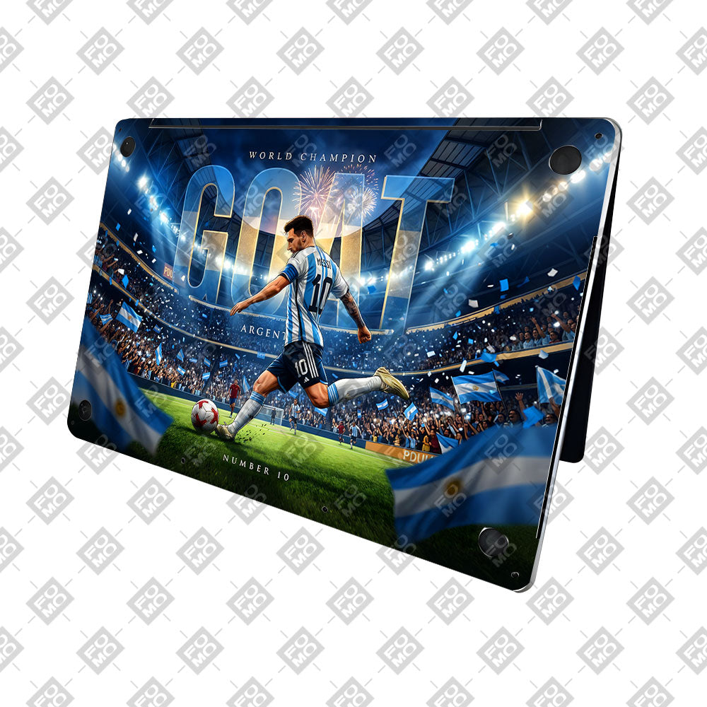 Messi World Champ Energy MacBook Neo 3D Laptop Skin