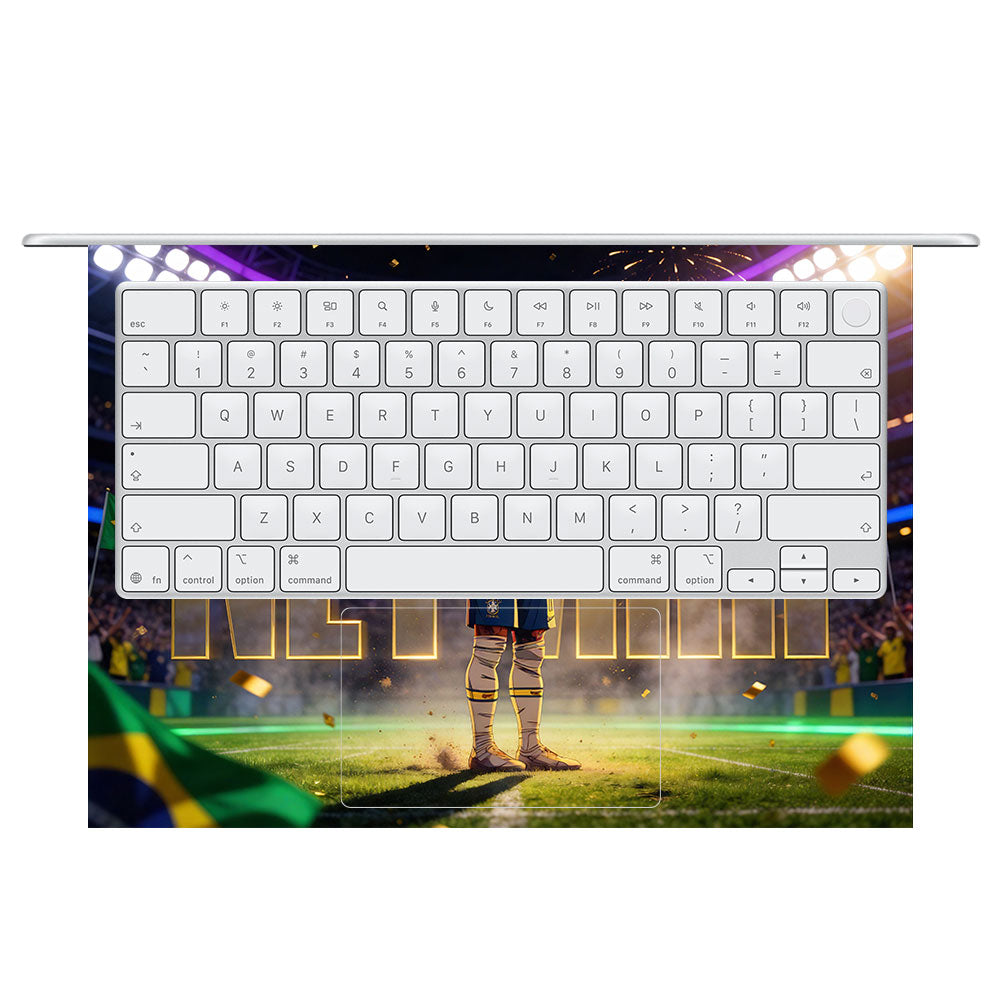 Neymar Golden Aura MacBook Neo 3D Laptop Skin