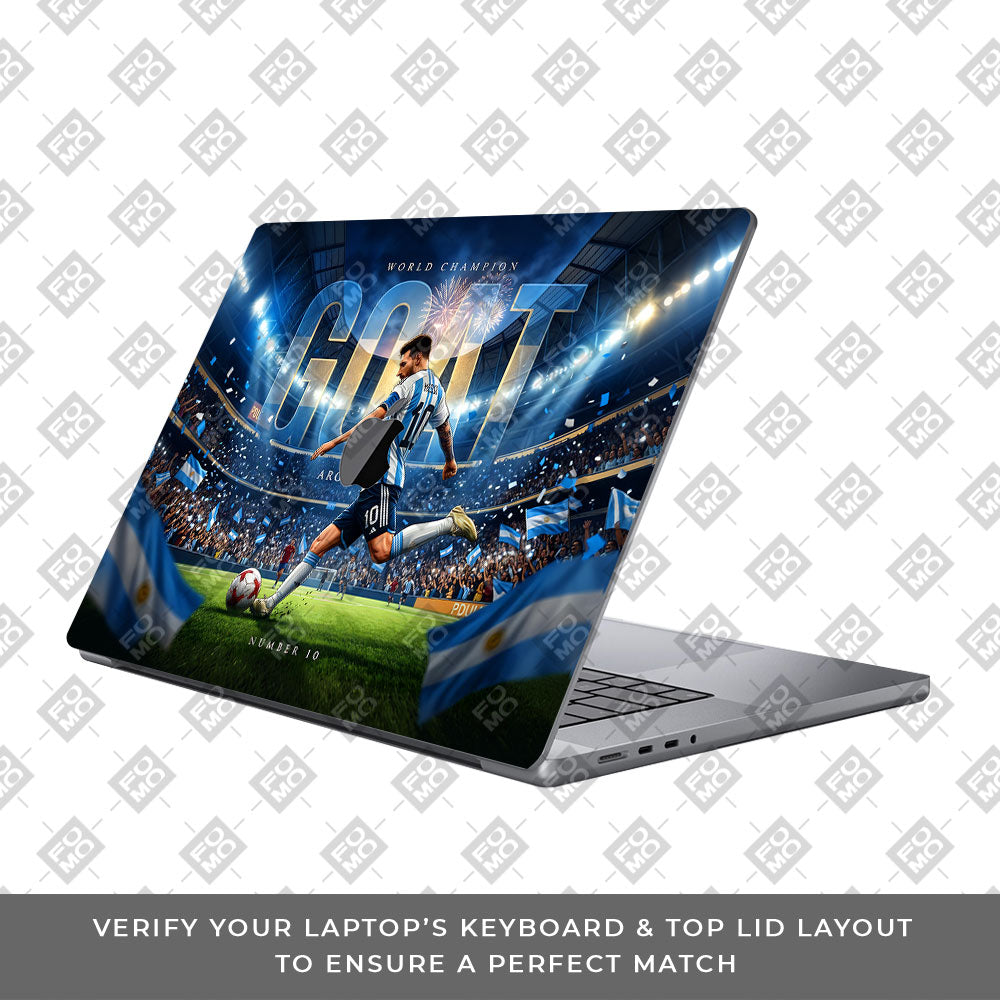 Messi World Champ Energy MacBook Pro 13 Intel 2020 3D Laptop Skin