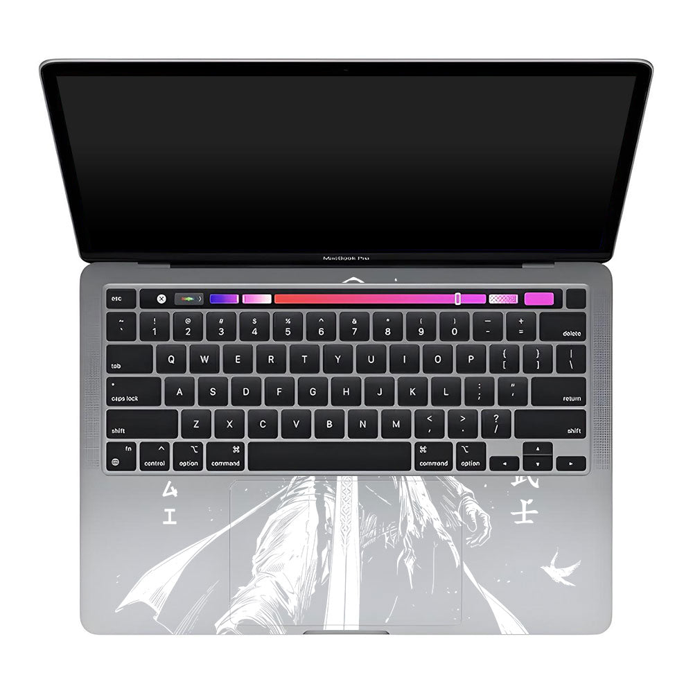 Transparent Ghost Samurai MacBook Pro 13 Intel 2020 Laptop Skin