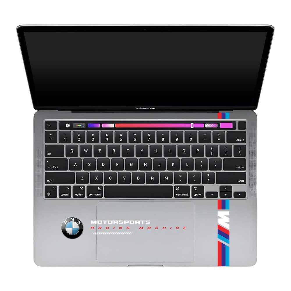 Transparent BMW Racing Graphic MacBook Pro 13 Intel 2020 Laptop Skin