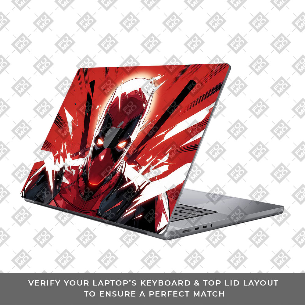 Deadpool Red Fury MacBook Pro 13 Intel 2020 3D Laptop Skin