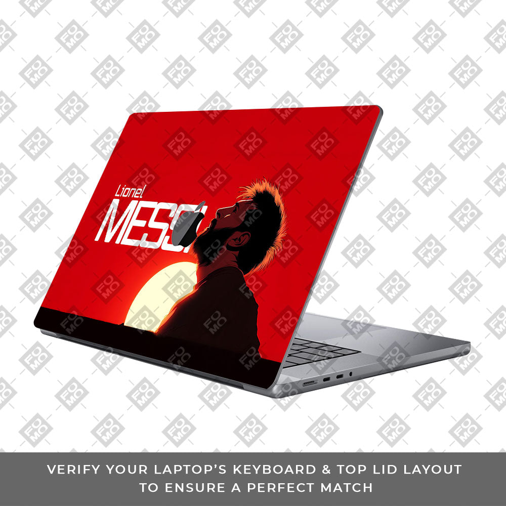 Messi Sunset Icon MacBook Pro 13 M1 2020 3D Laptop Skin