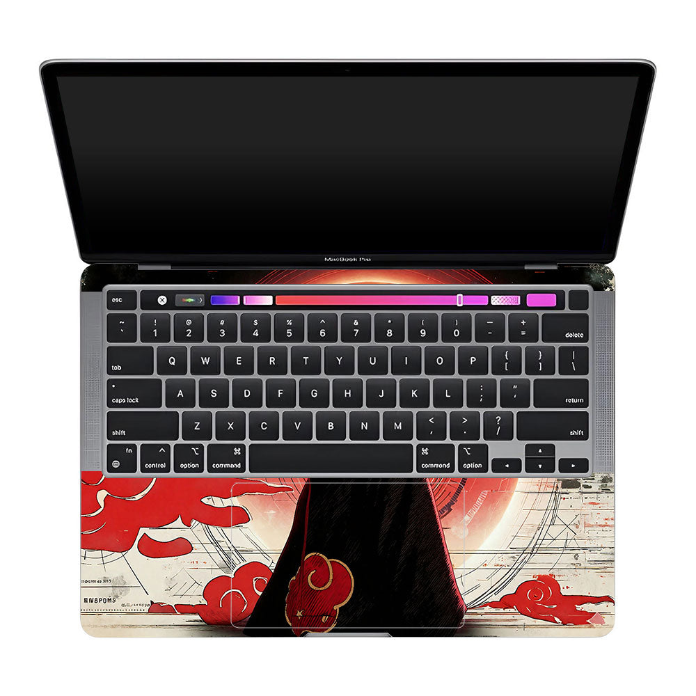 Itachi Uchiha Mark of the Akatsuki MacBook Pro 13 M2 2022 3D Laptop Skin